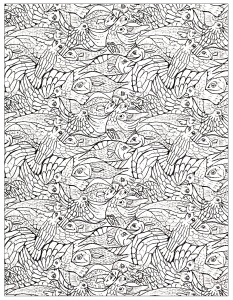 Fishes by m c escher copie