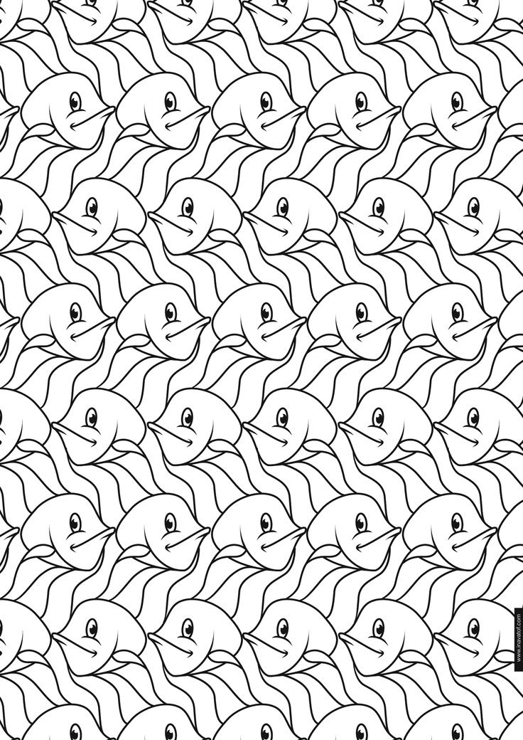 Escher printable coloring pages