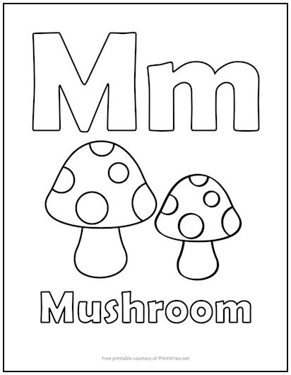 Alphabet letter âmâ coloring page print it free