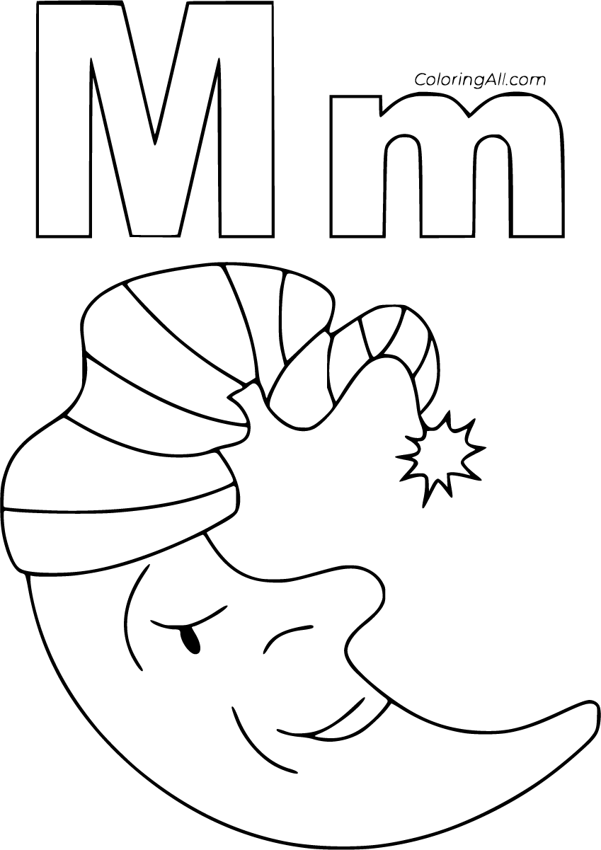 Letter m coloring pages coloring pages alphabet coloring pages free printable alphabet letters