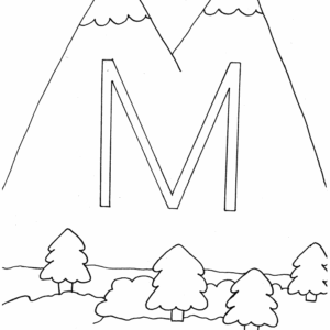 Letter m coloring pages printable for free download