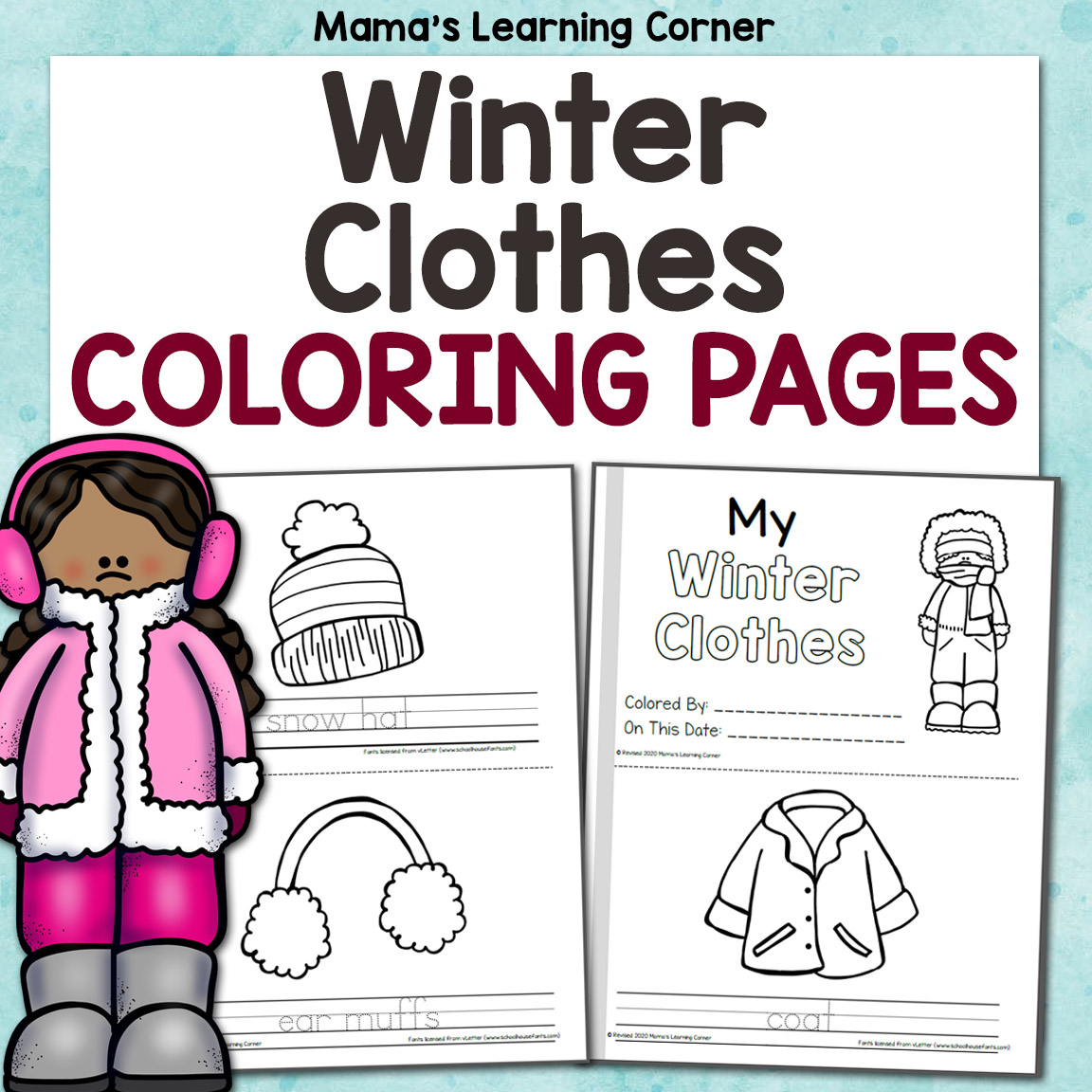 Winter coloring pages