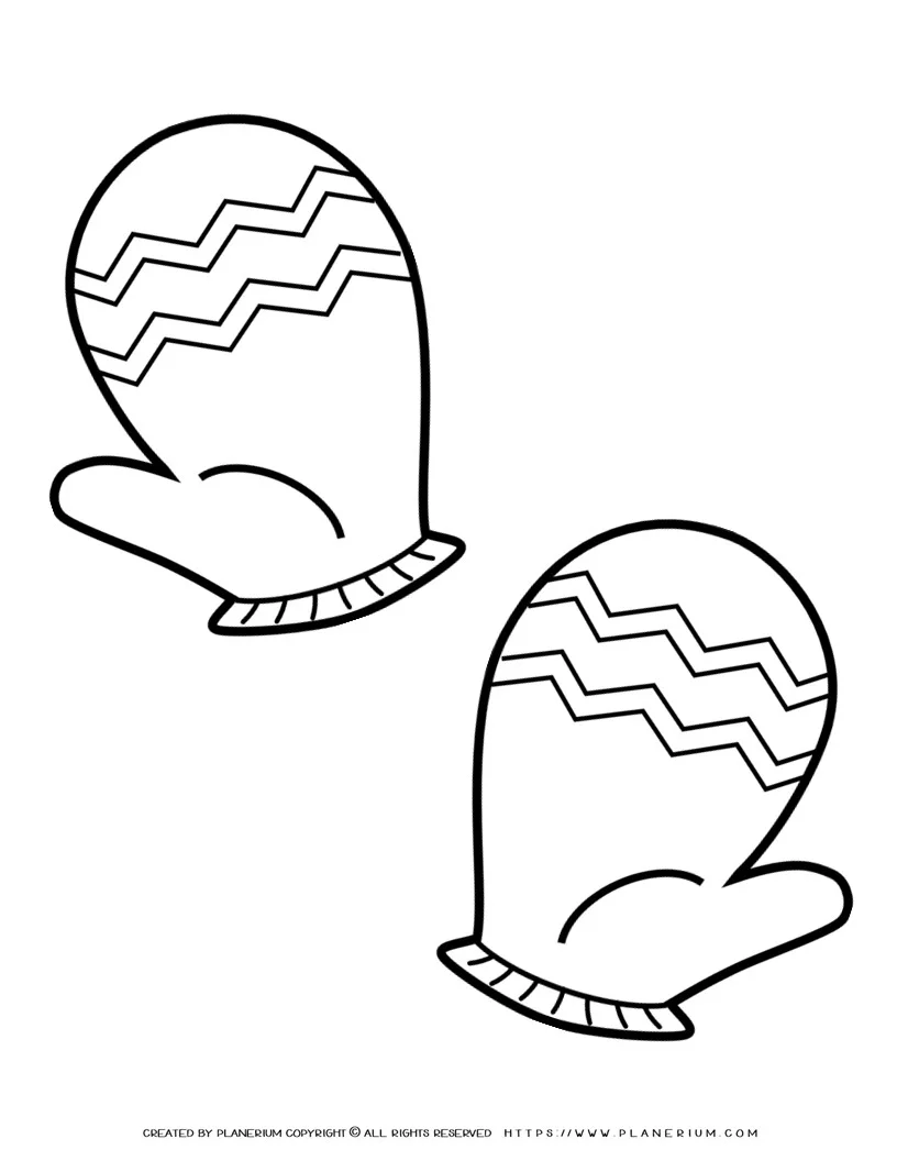 Winter coloring page