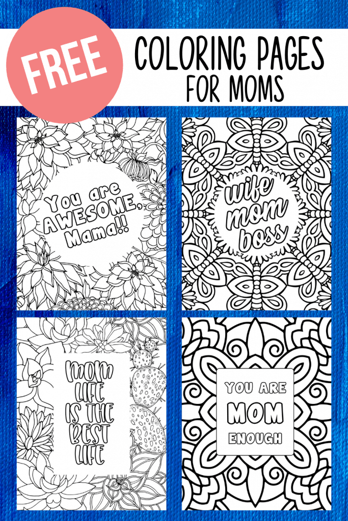 Free adult coloring pages for moms mama refreshed