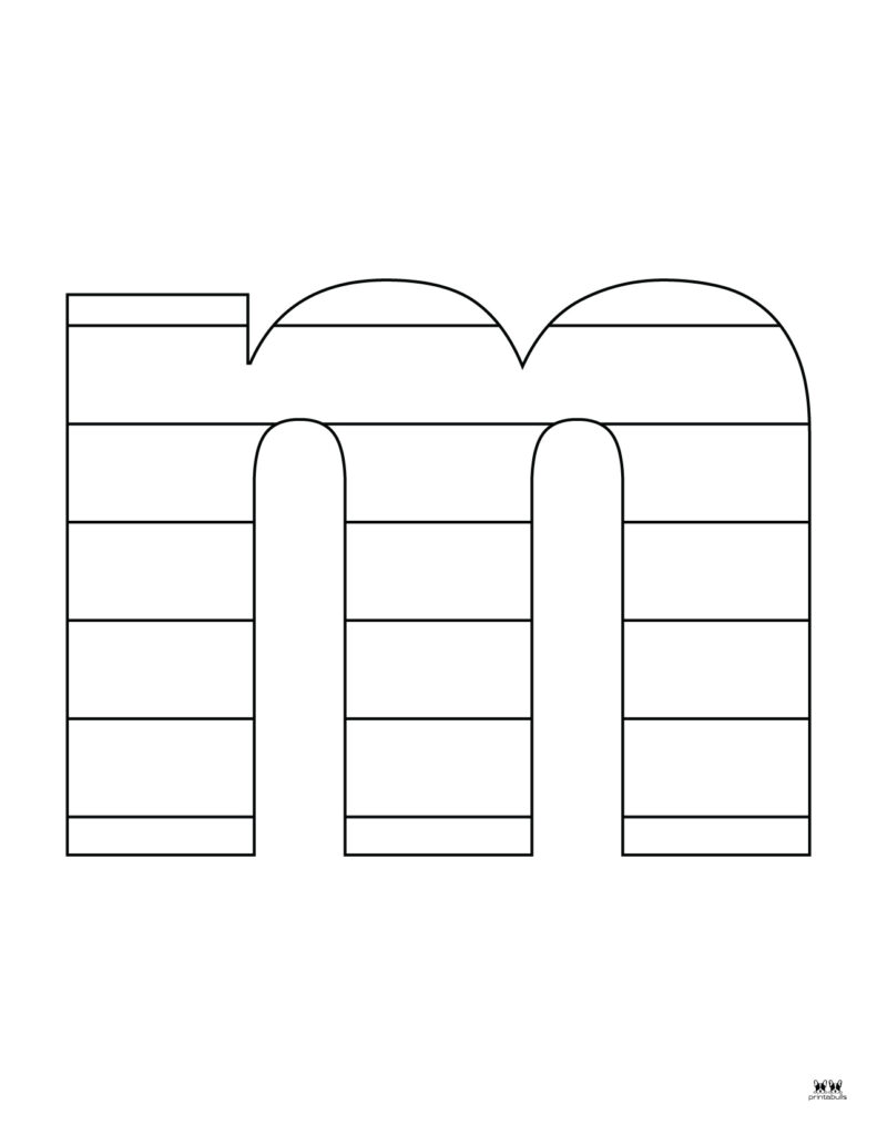 Letter m coloring pages