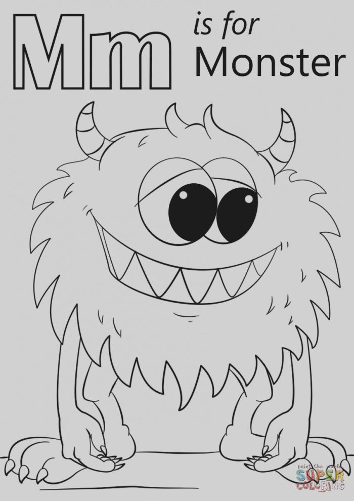 Amazing monster coloring pages for kids letter m is page free printable pãginas para colorir da disney pãginas para colorir gratuitas pãginas para colorir