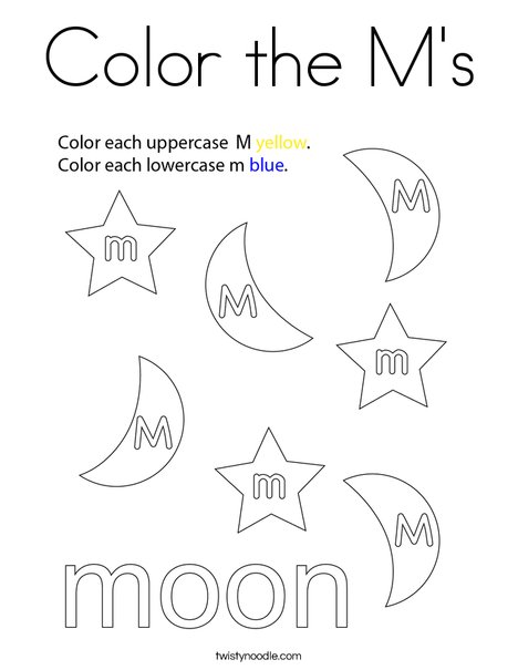 Color the ms coloring page