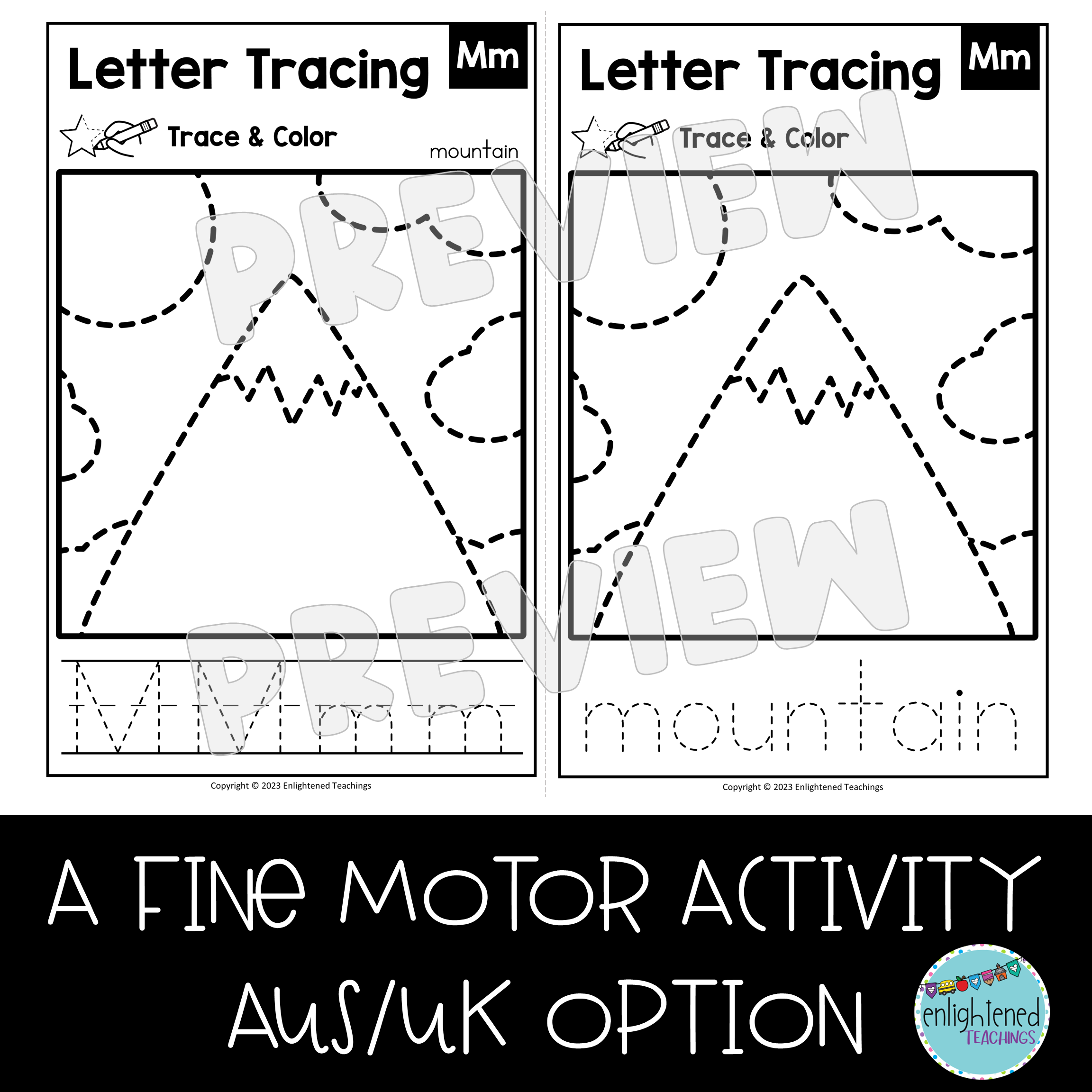 Letter m tracing worksheets letter tracing mats letter m trace color made by teachers