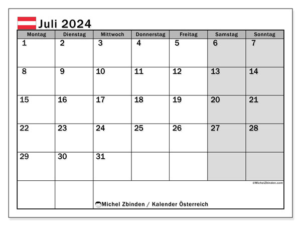 Calendars with holidays july