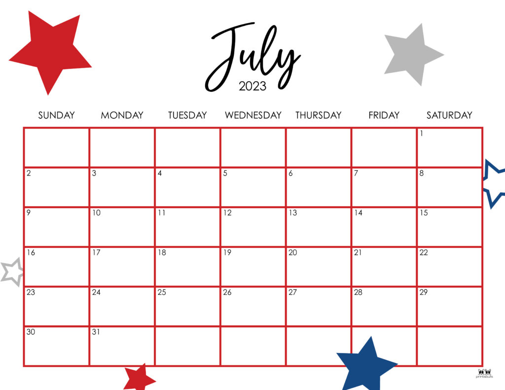 July calendars