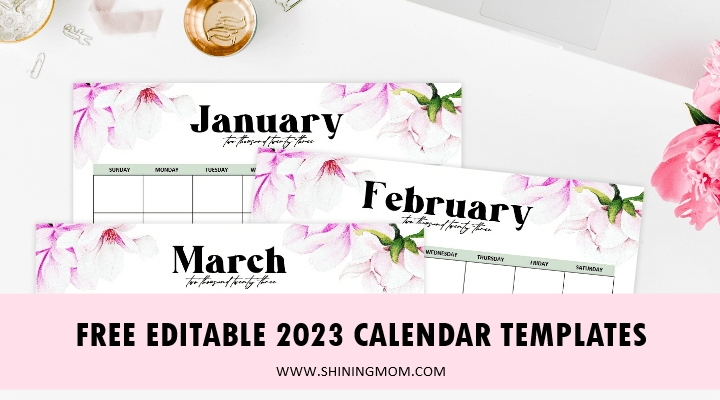 Free fully editable calendar template in word