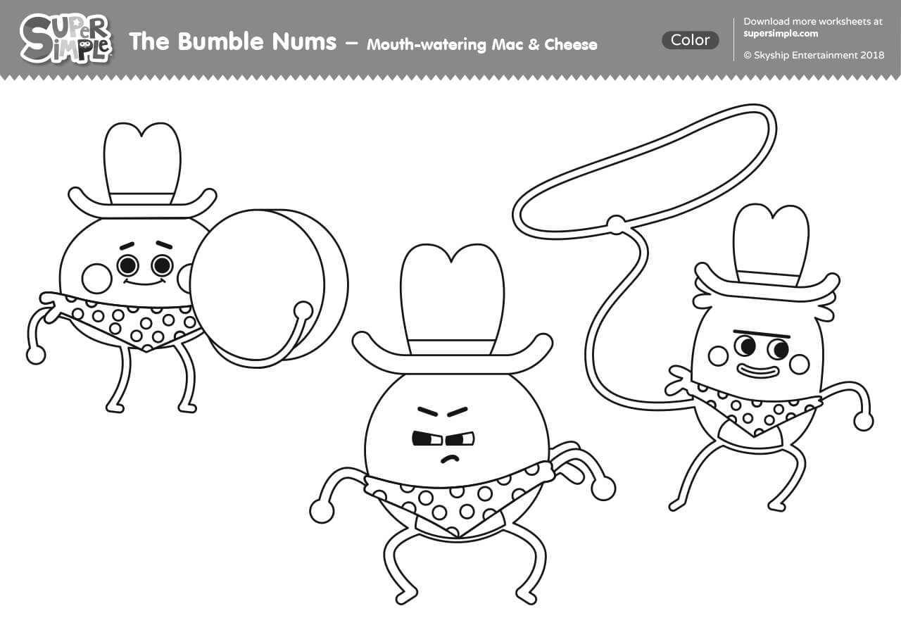 The bumble nums color