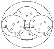 Macaron coloring page free printable coloring pages