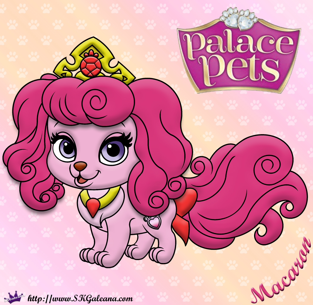 Princess palace pets coloring page of macaron â