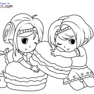 Macaron coloring page printable for free download