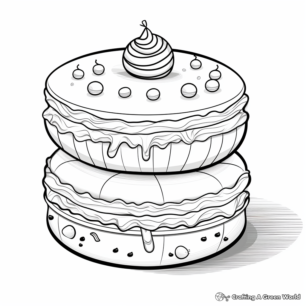 Dessert coloring pages