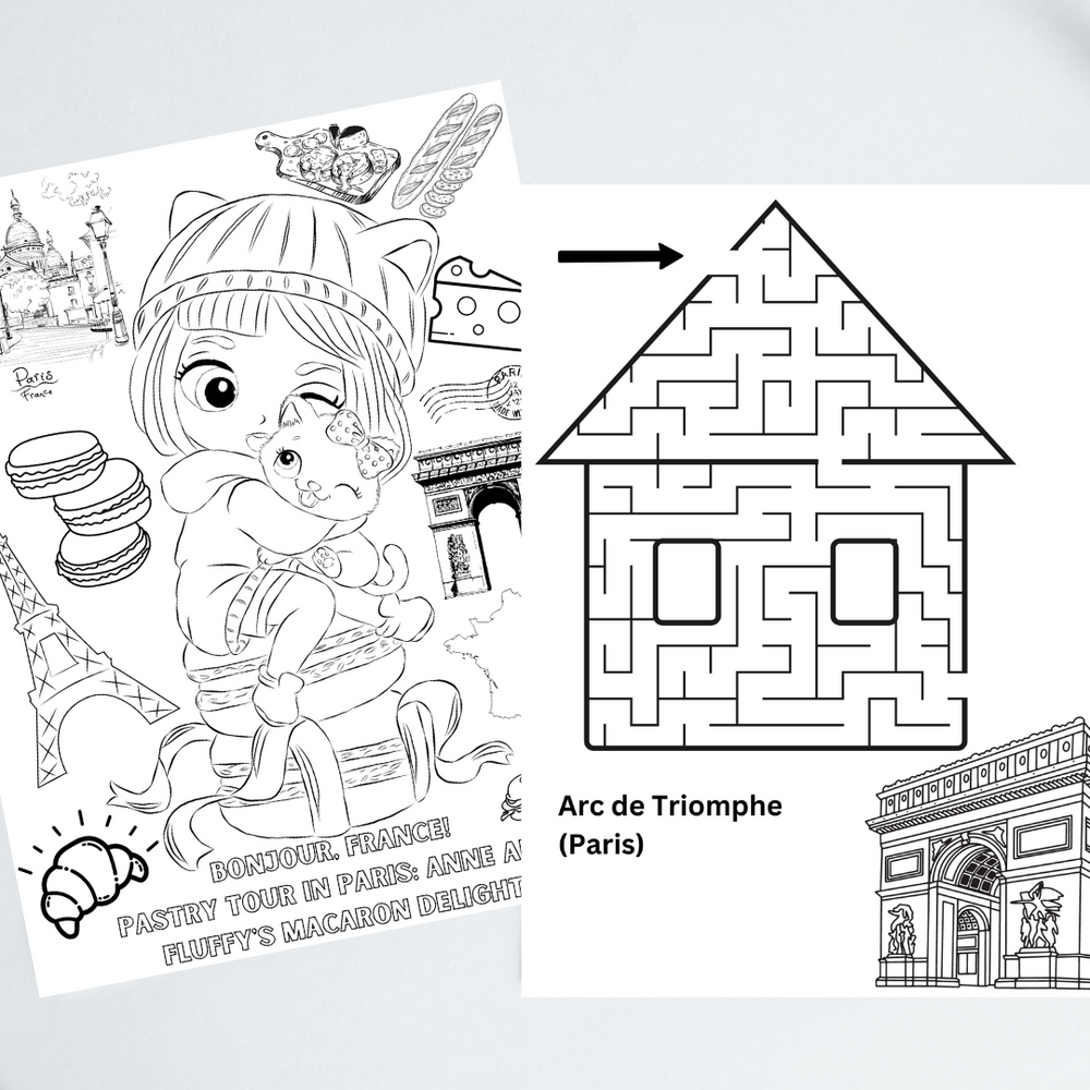 Coloring book with mazes colouring book big journey around the world â