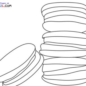 Macaron coloring page printable for free download