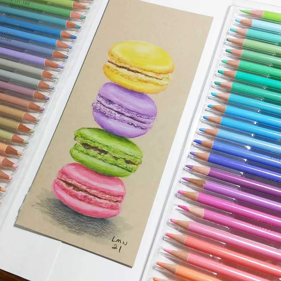 Brutfuner macaron colored pencil review â the frugal crafter blog