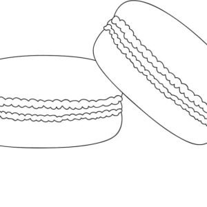 Macaron coloring page printable for free download