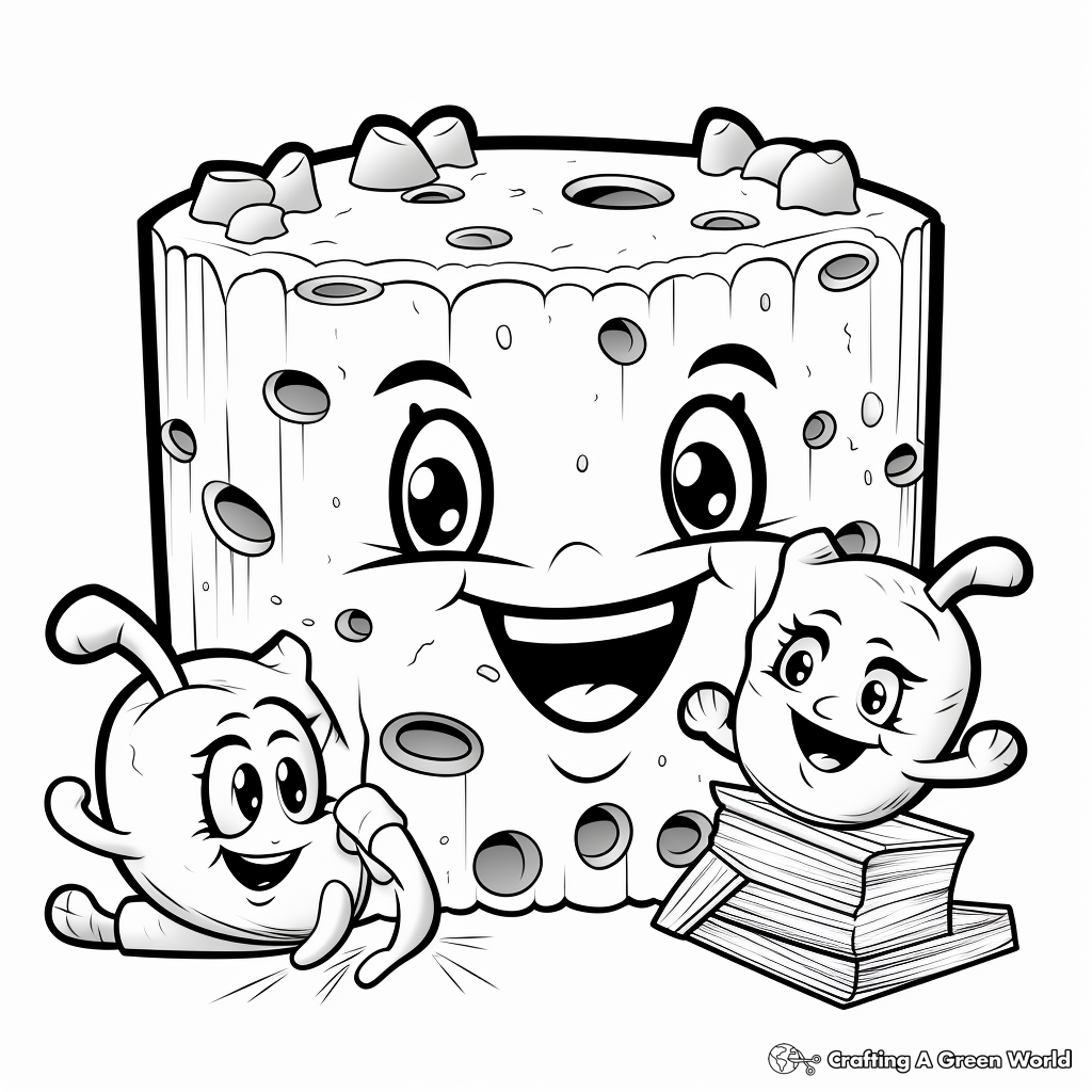 Mac and cheese coloring pages