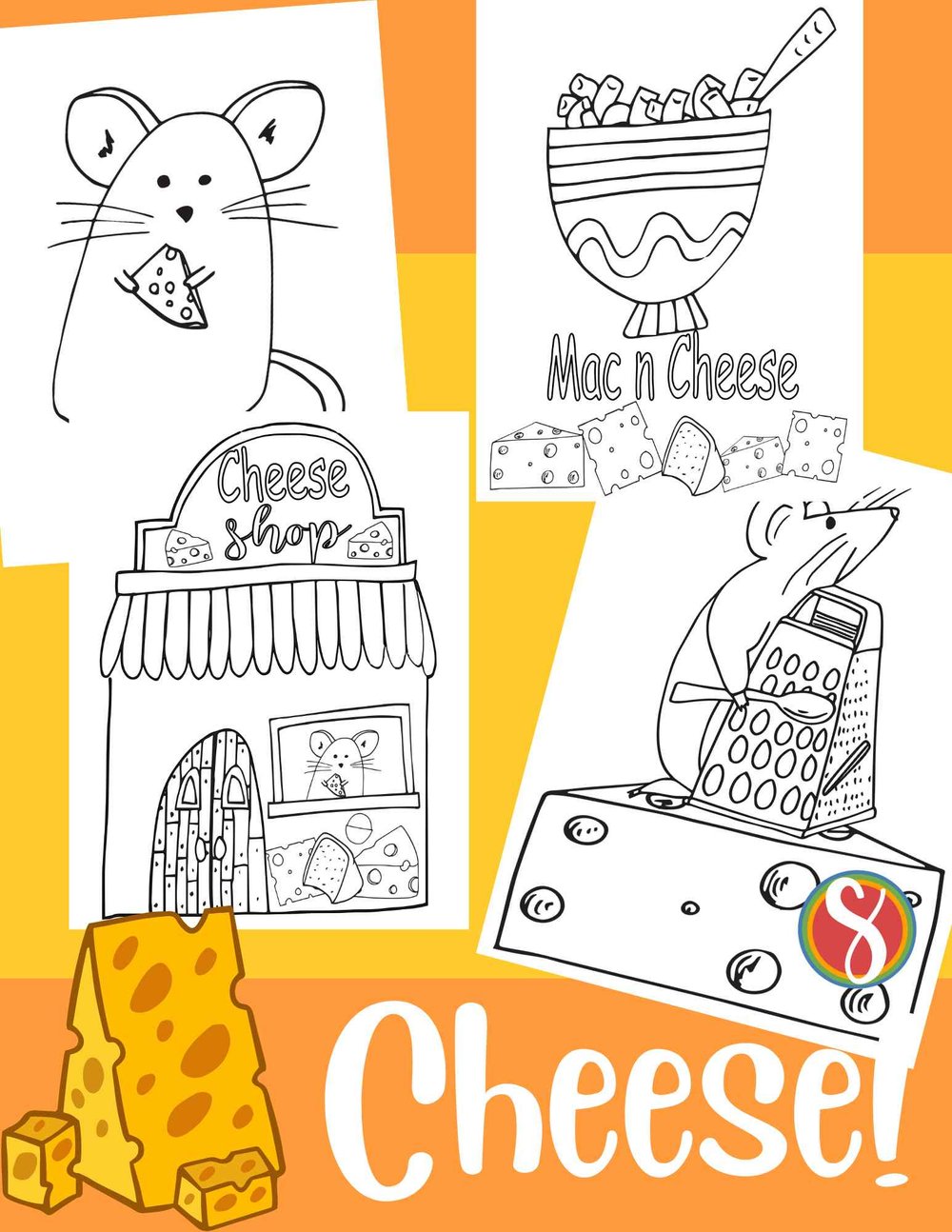 Free hamburger coloring pages â stevie doodles