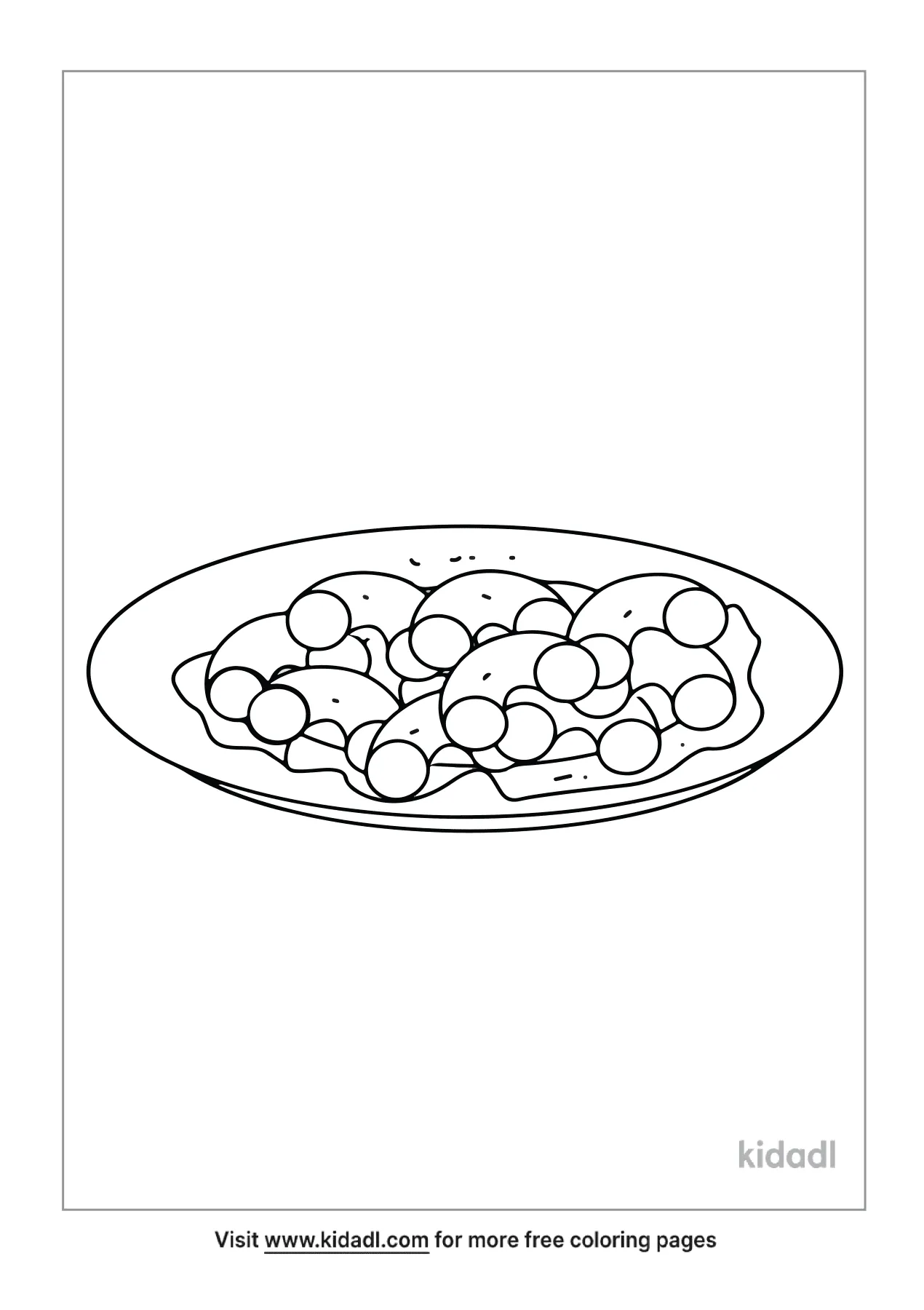 Free macaroni coloring page coloring page printables