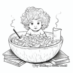 Mac and cheese coloring pages