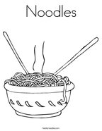 Macaroni and cheese coloring page