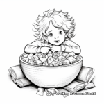 Mac and cheese coloring pages