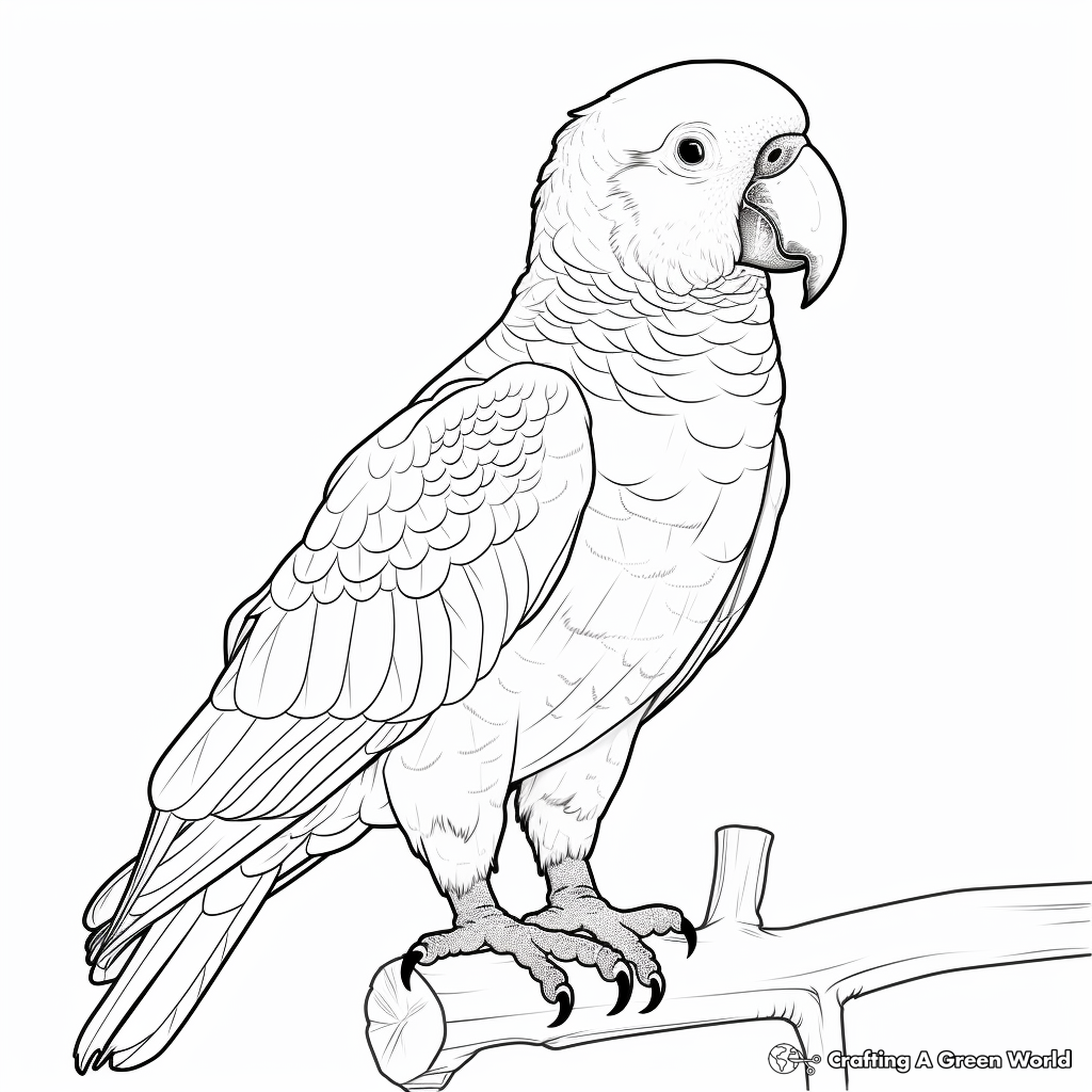 Parrot coloring pages