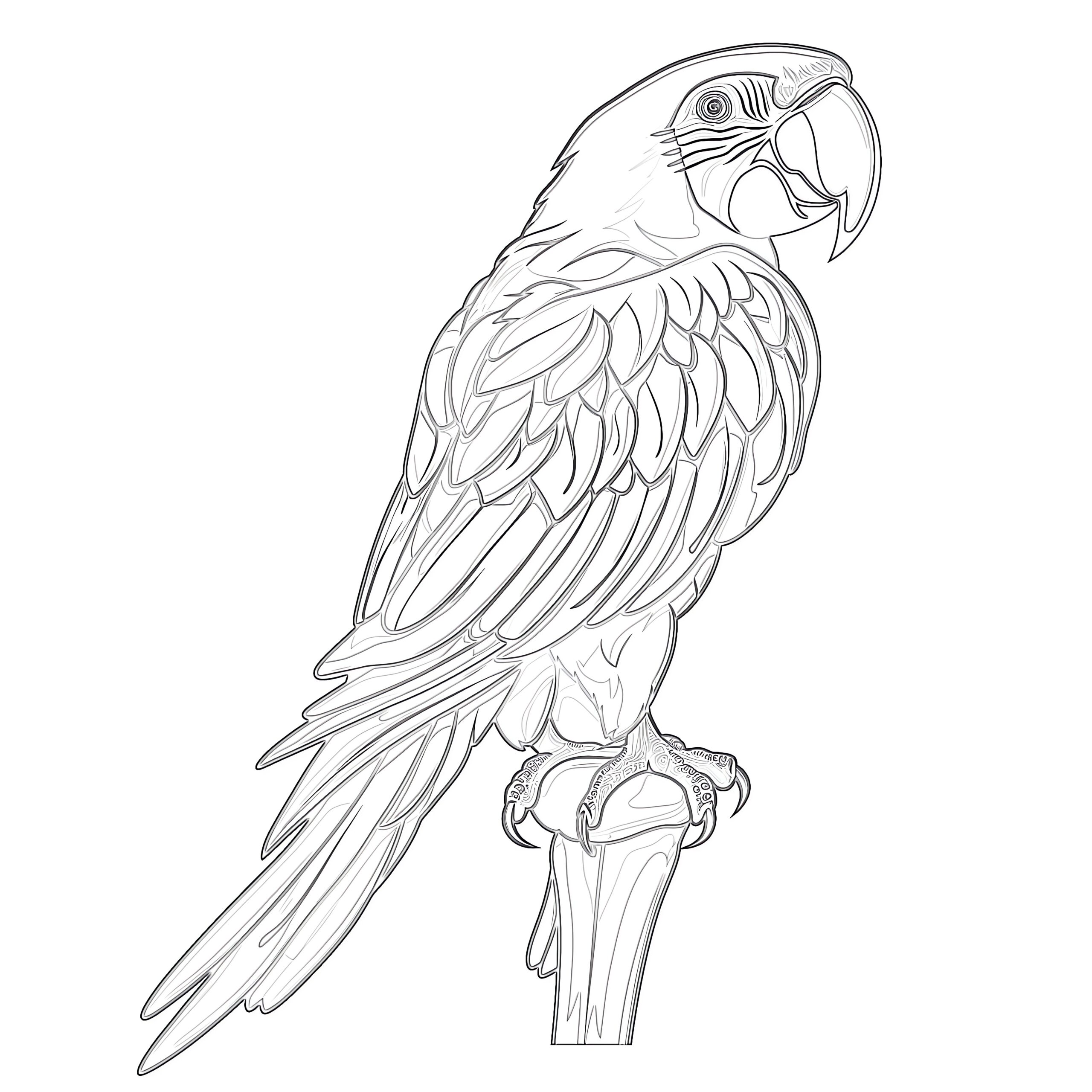 Parrot coloring page coloring pages mimi panda