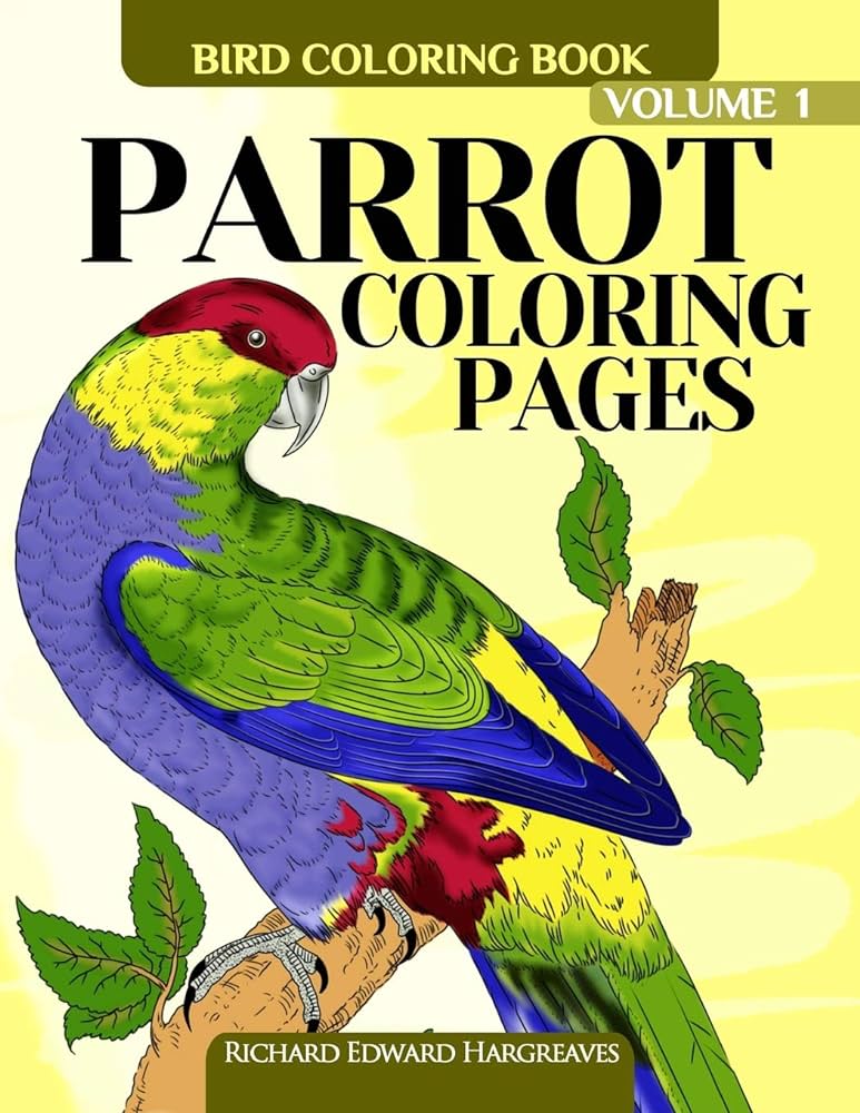 Parrot coloring pages