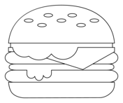 Mcdonalds food coloring page free printable coloring pages