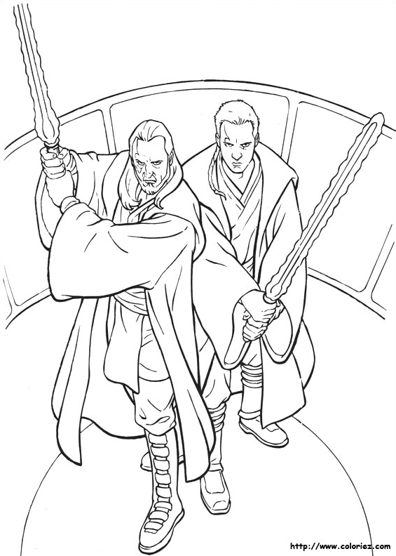 The power of the jedi coloring pages