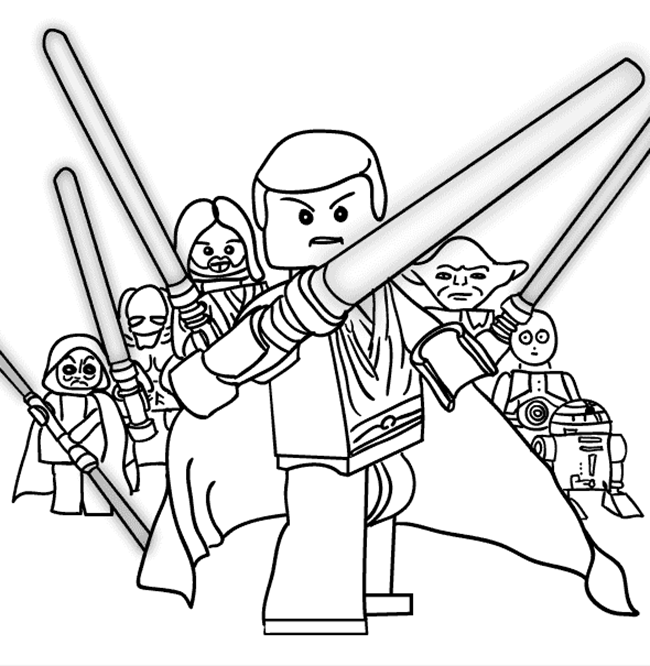 Mace windu coloring page