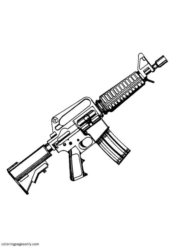 Gun coloring pages printable for free download