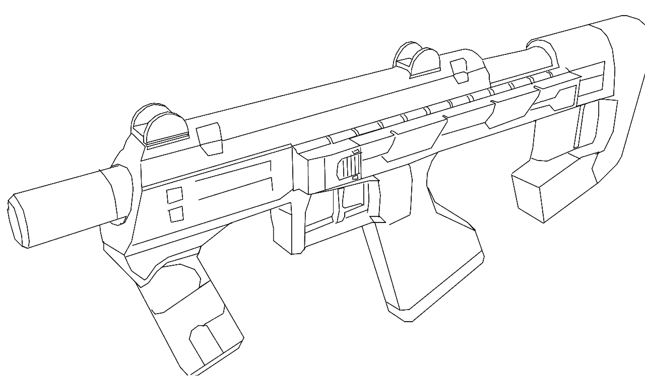 Halo sub machine gun by lewi