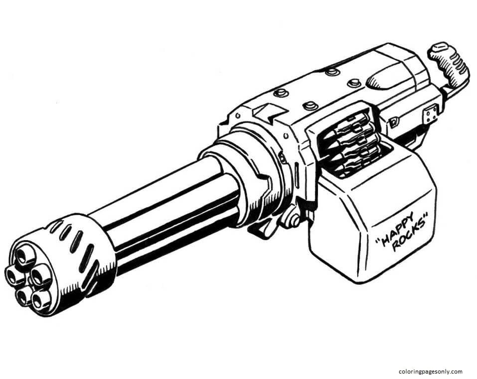 Gun coloring pages printable for free download