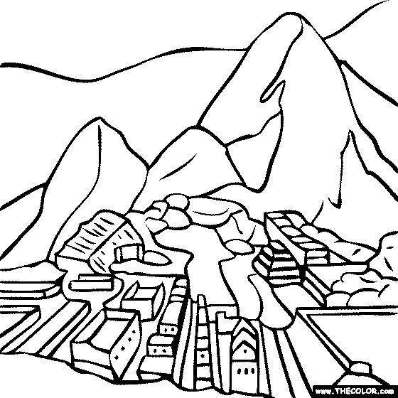 Free coloring page of famous landmark