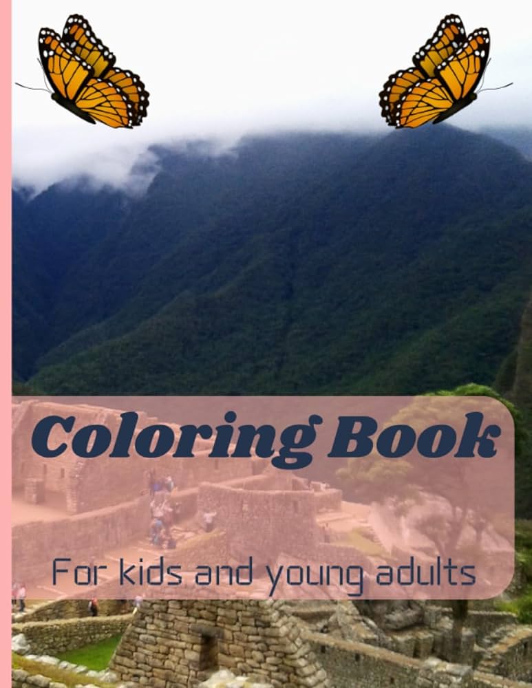 Machu picchu coloring book coloring book on machu picchu and its inhabitants pages in x in publishing pay