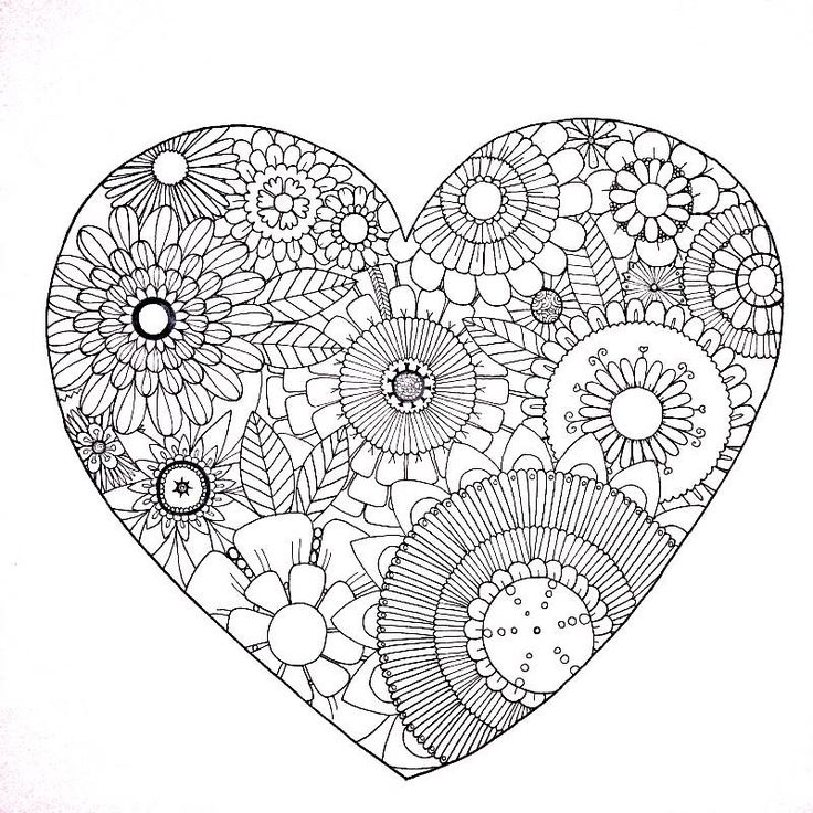 Pin by luis martãn cenoz parra on corazãn mandala coloring pages free coloring pages printable adult coloring pages