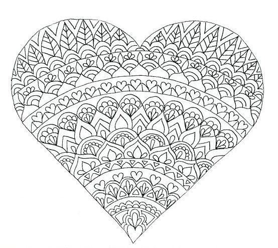 Pin by mariska heijmans on kleurplaten heart coloring pages mandala coloring pages mandala coloring