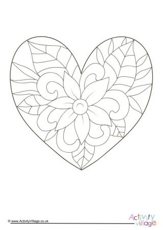 Doodle heart colouring page heart coloring pages coloring pages easter embroidery patterns