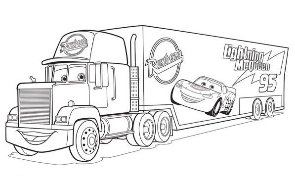 Coloriage a imprimer cars mack gratuit et colorier cars coloriage coloriage camion cars dessin