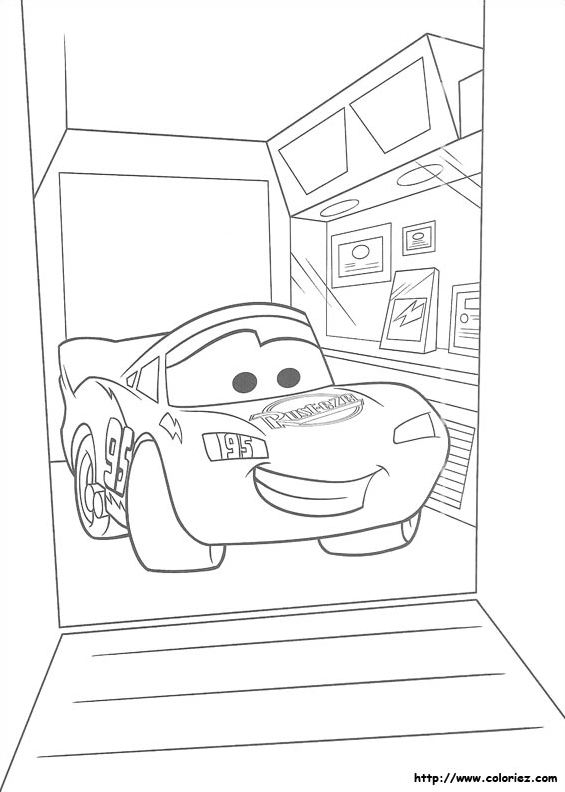 Flash with mack coloring pages