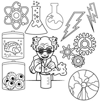 Free mad science clip art by studio devanna tpt