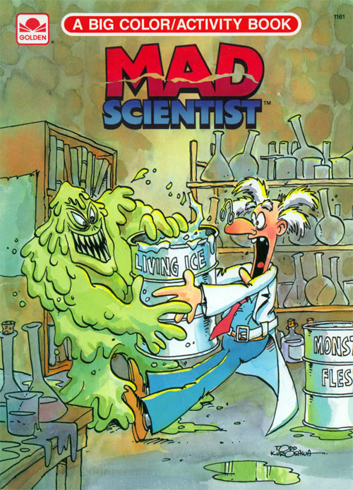 Mad scientist coloring and activity book golden books retro reprints