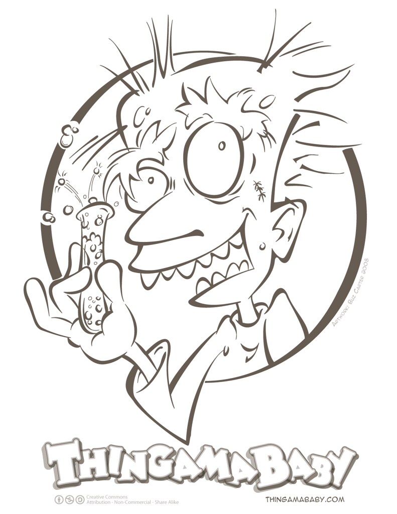 Extra mad scientist a halloween coloring page aj over at â