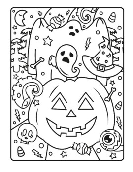 Halloween coloring page by hess un